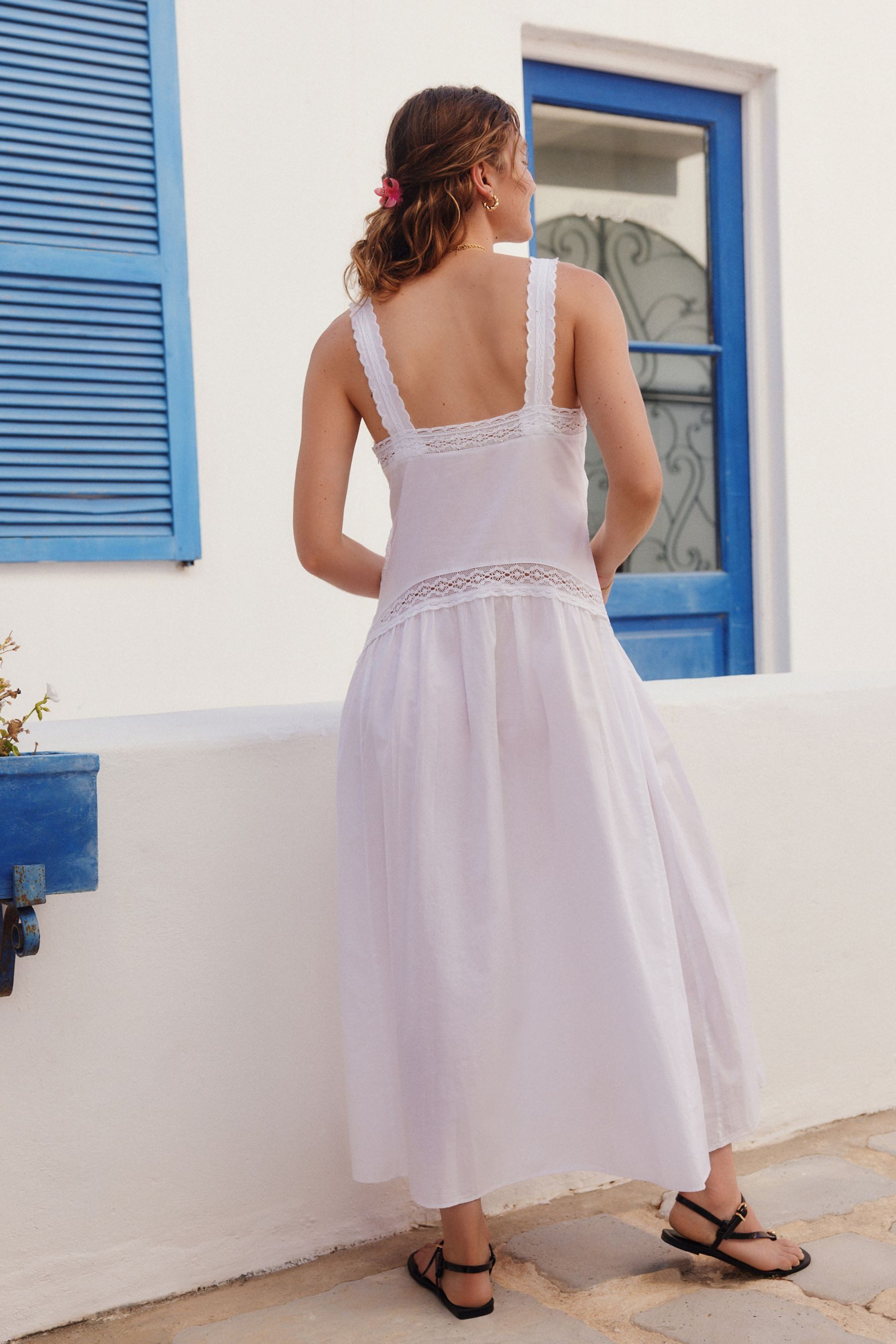 Next Midikleid Besticktes Midikleid mit Trägern günstig online kaufen