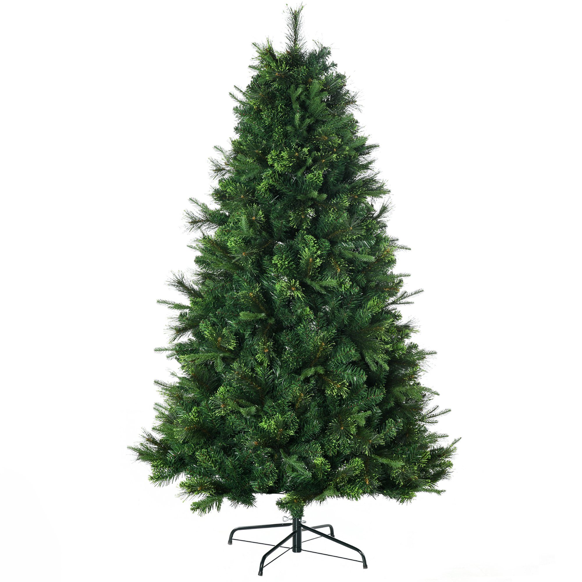 HOMCOM Künstlicher Weihnachtsbaum Künstlicher Weihnachtsbaum, 1,80 m 