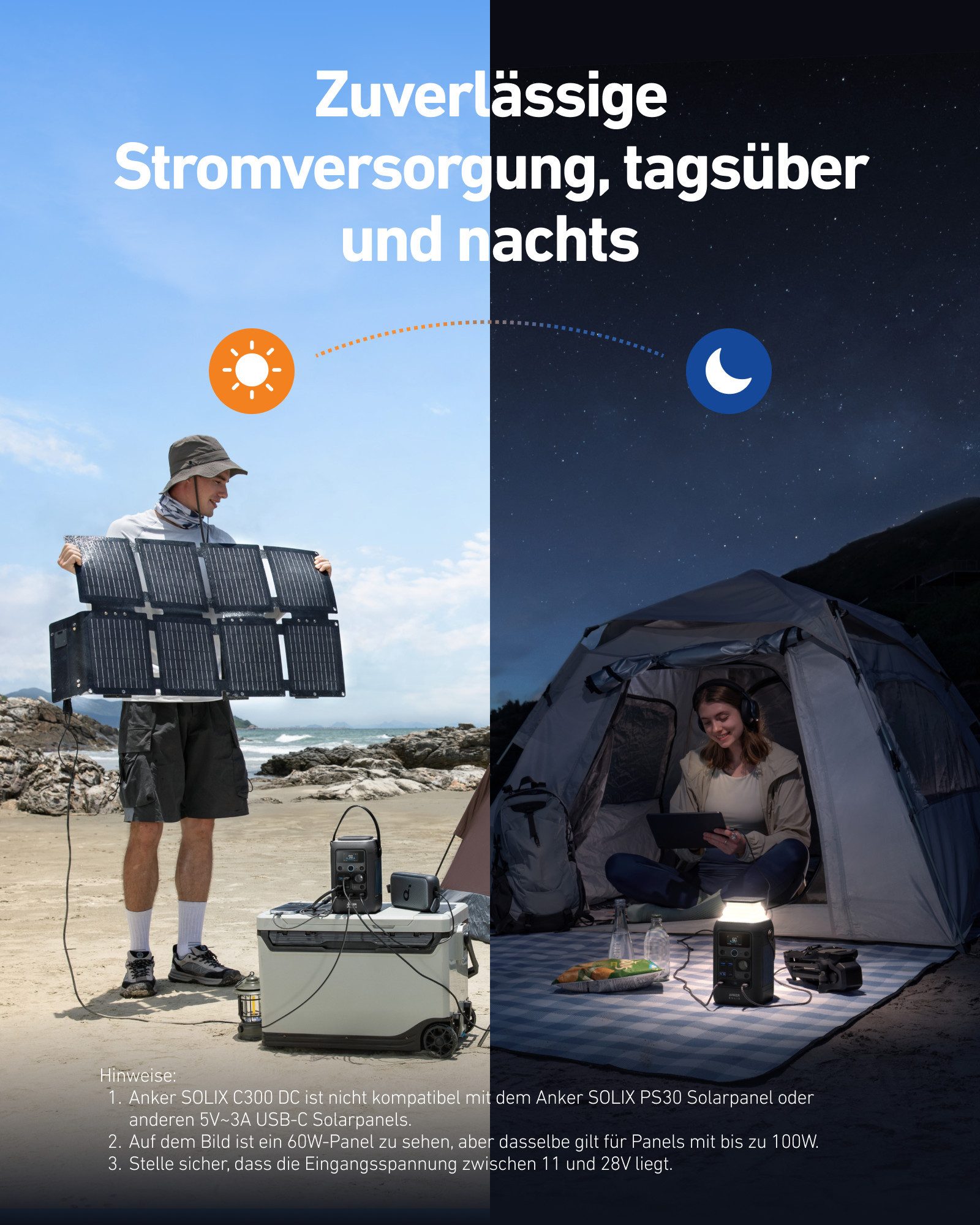 Anker Stromerzeuger Anker SOLIX C300X DC Powerstation 288Wh LiFePO4 300W für Camping, (1-tlg), Outdoor, Camping, Reisen und Notfälle – Bild 5 von 5