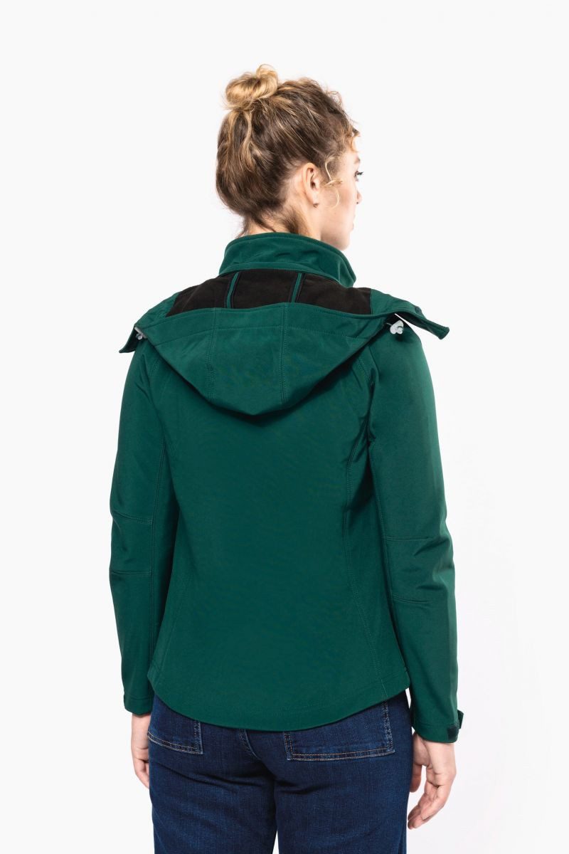 Kariban Softshelljacke Damen Softshell-Jacke mit Abnehmbare Kapuze günstig online kaufen
