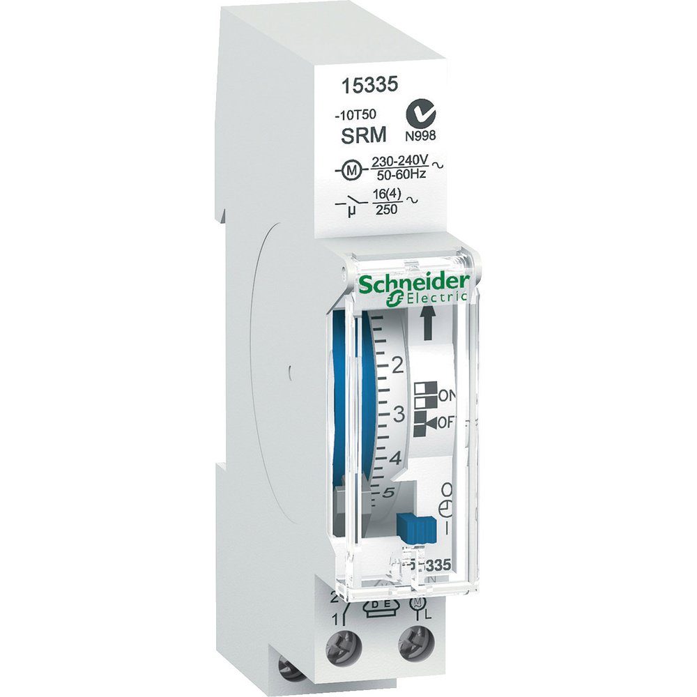 Hutschienen-Zeitschaltuhr Electric Schneider analog 15335 SCHNEIDER V, 15335 230 Zeitschaltuhr