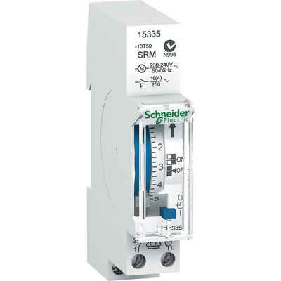SCHNEIDER Zeitschaltuhr Schneider Electric 15335 Hutschienen-Zeitschaltuhr analog 230 V, 15335