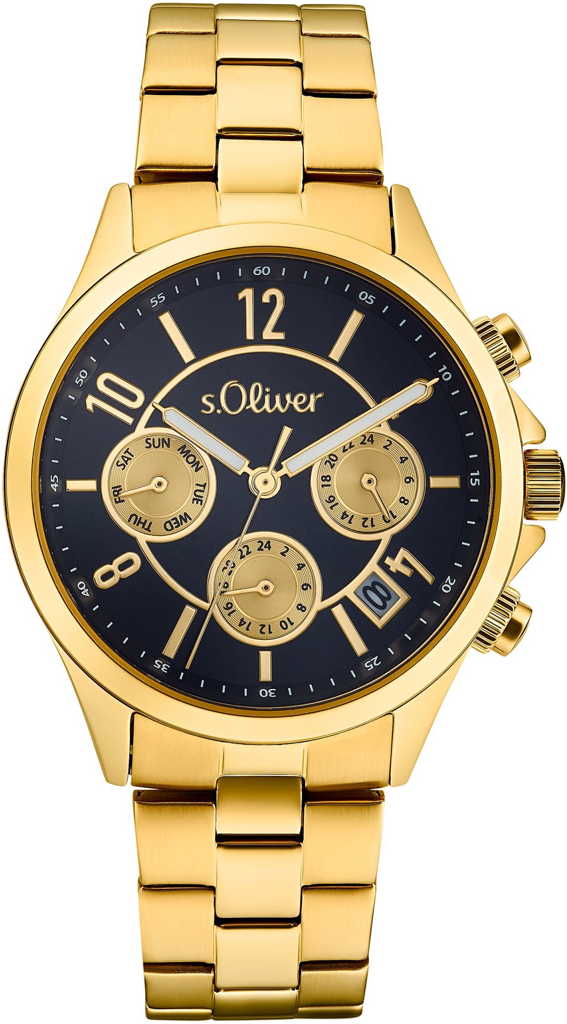 s.Oliver Multifunktionsuhr 2033555, Armbanduhr, Quarzuhr, Damenuhr, Datum, günstig online kaufen