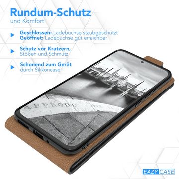 EAZY CASE Handyhülle Flipcase für Xiaomi 12 / 12X 6,28 Zoll, Tasche Klapphülle Handytasche zum Aufklappen Etui Kunstleder Schwarz