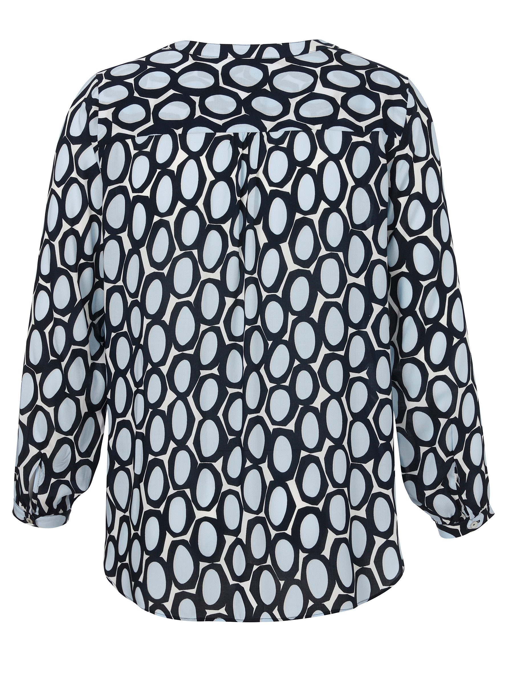 VIA APPIA Langarmbluse Bluse V-Ausschnitt 1/1 Arm Druck günstig online kaufen