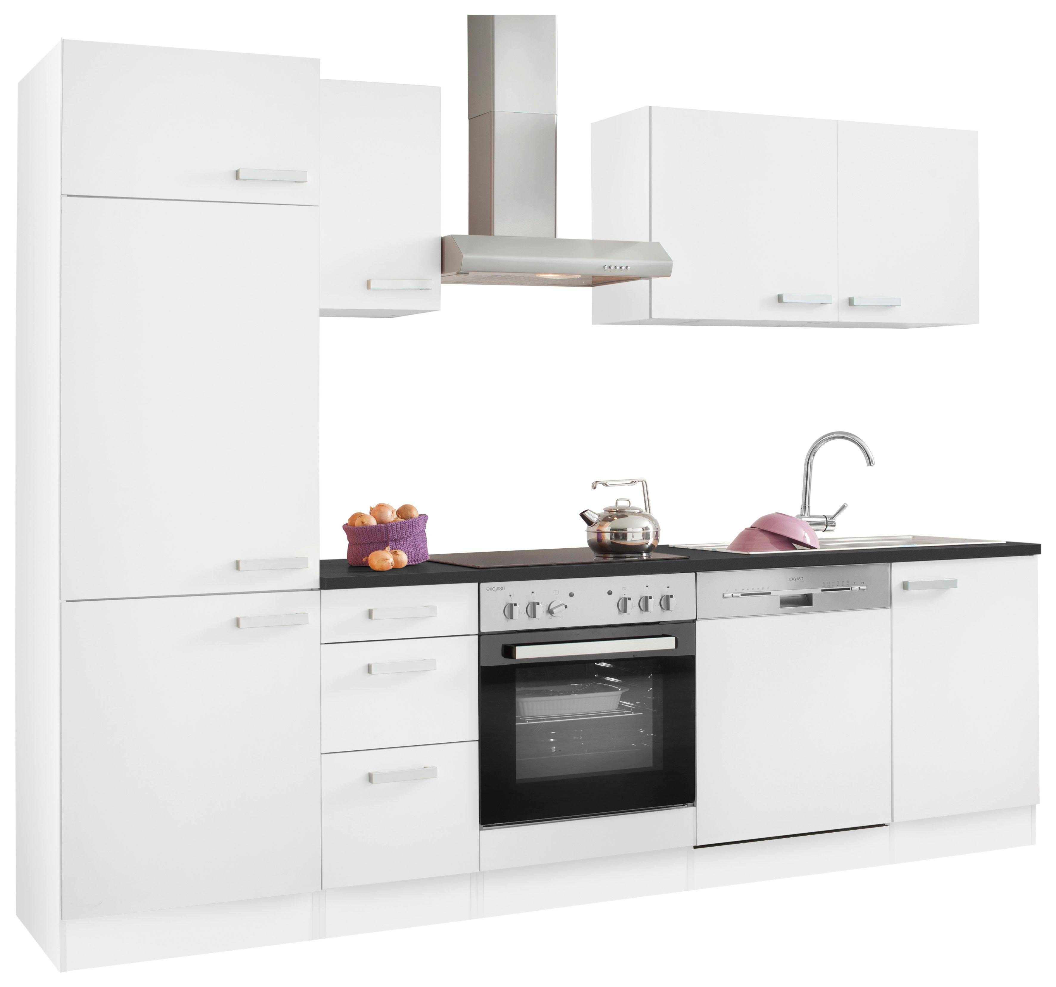 OPTIFIT Küchenzeile Odense, Breite 270 cm, mit 28 mm Arbeitsplatte, mit Gra günstig online kaufen