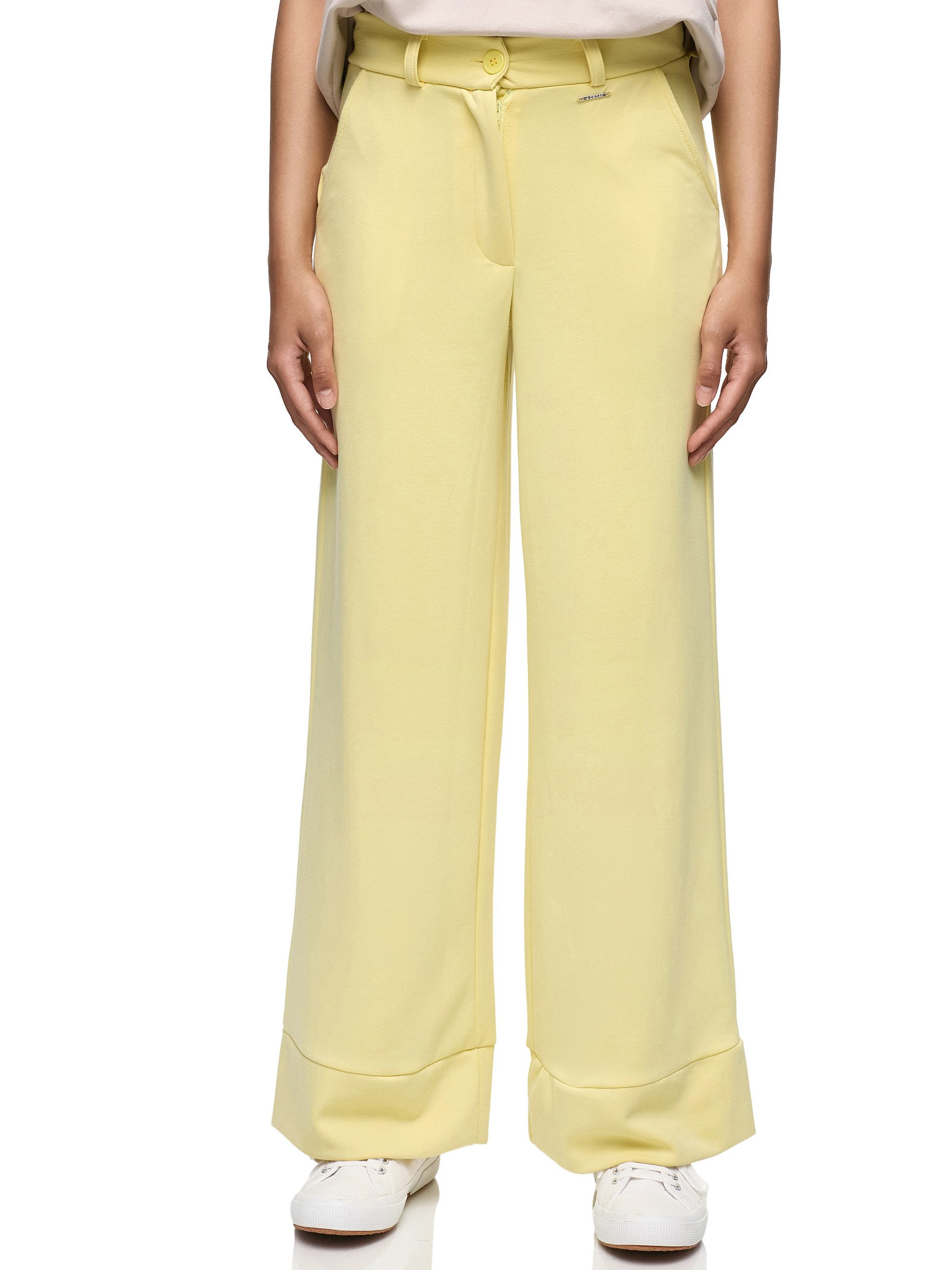 Decay Stoffhose Decay Damenhose mit Knopfverschluss in Unifarbe günstig online kaufen