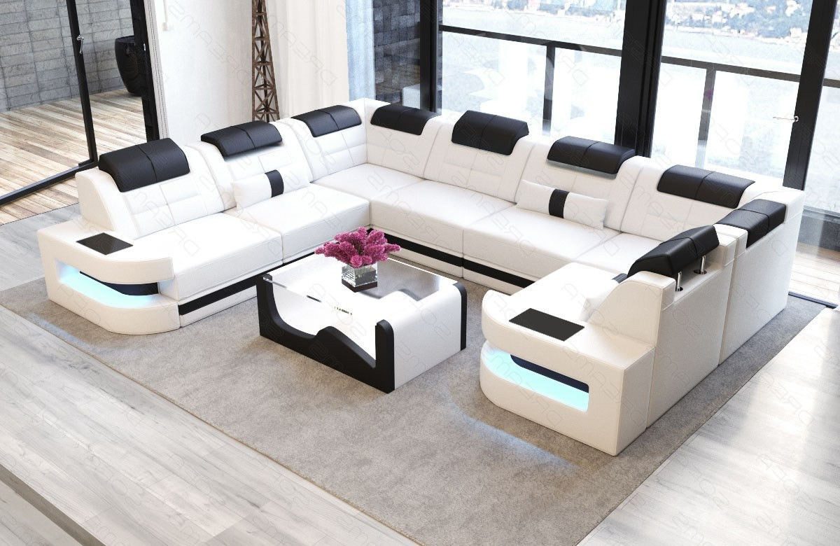 Sofa Dreams Wohnlandschaft Ledersofa Como U günstig online kaufen