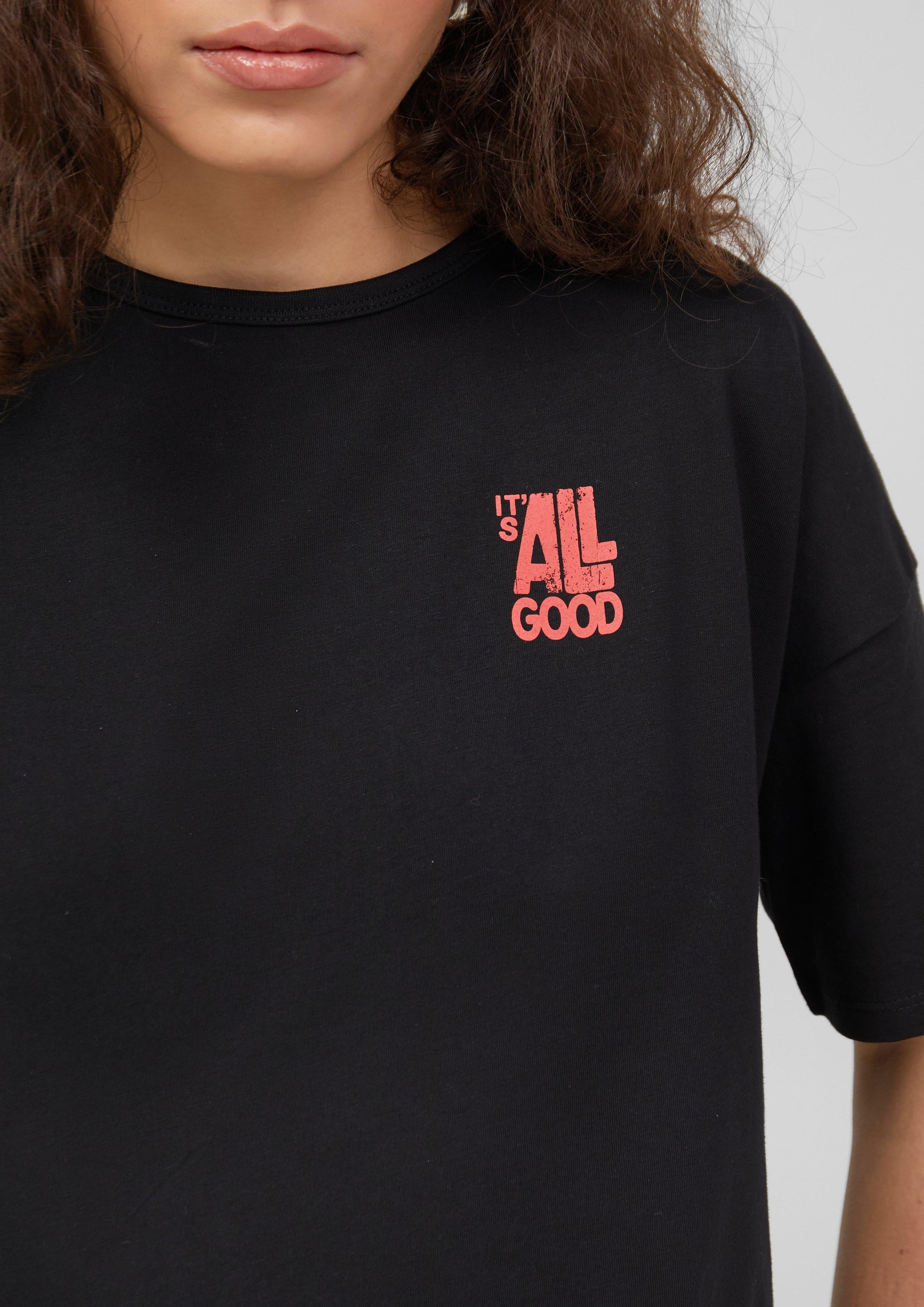 QS Kurzarmshirt Boyfriend-Shirt mit Front- und günstig online kaufen