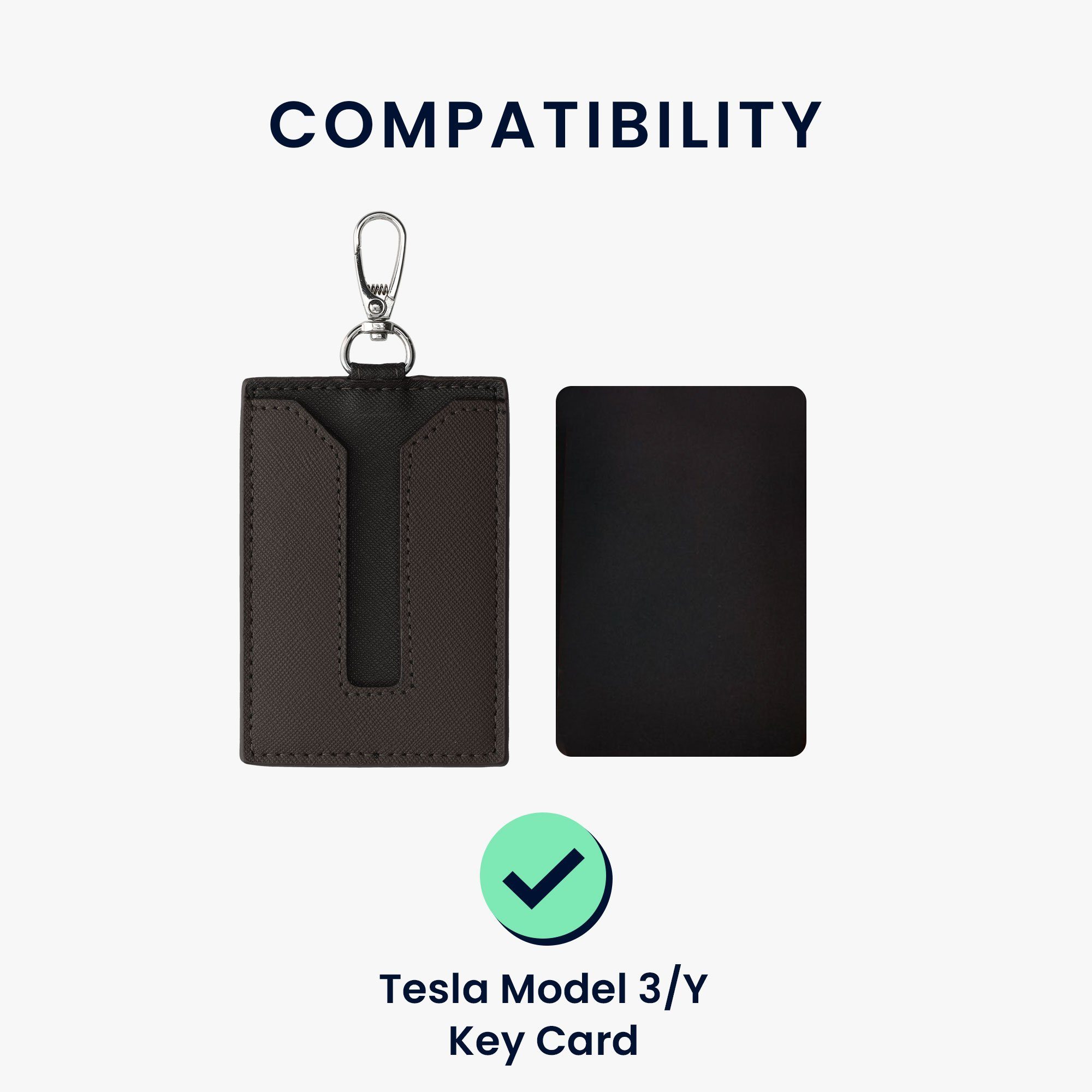 Schlüsseltasche 3, Schlüssel Cover Kunstleder Model Schlüsselhülle Autoschlüssel kwmobile für Hülle Case Tesla