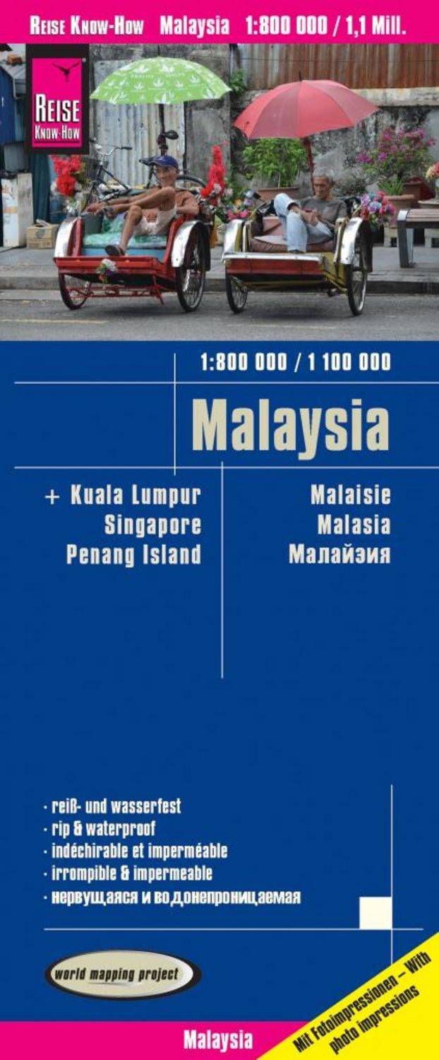 Reise Know-How Landkarte Malaysia (West 1:800.000 / Ost 1:1.100.000) / Reise Know-How Verlag Peter Rump