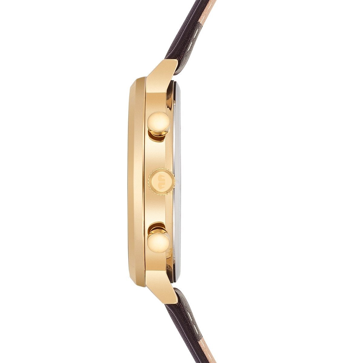 Rhodenwald & Söhne Chronograph Arakon gelbgold Arakon, mit Echtleder-Armband