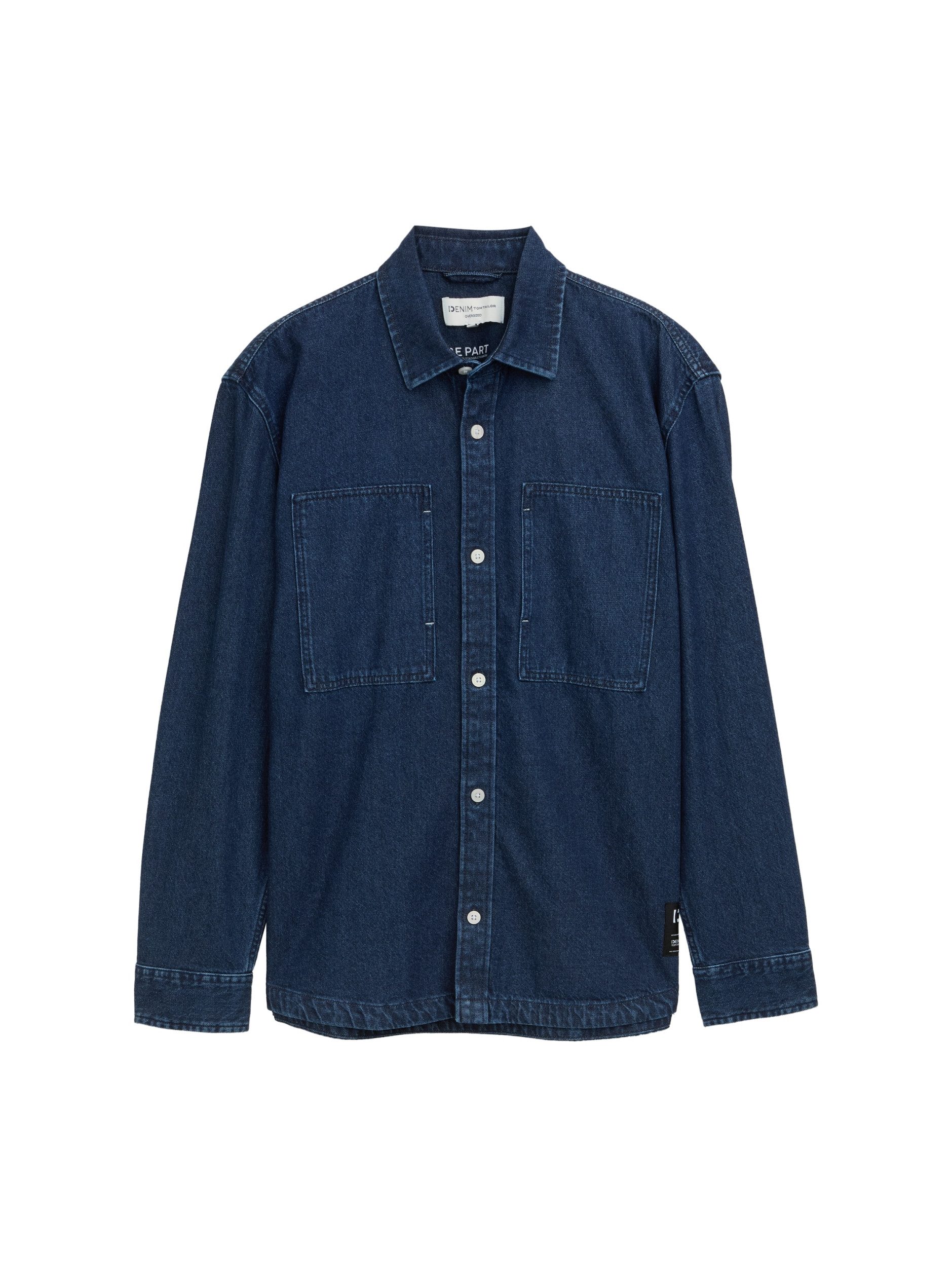 TOM TAILOR Denim Langarmhemd oversized denim overshirt