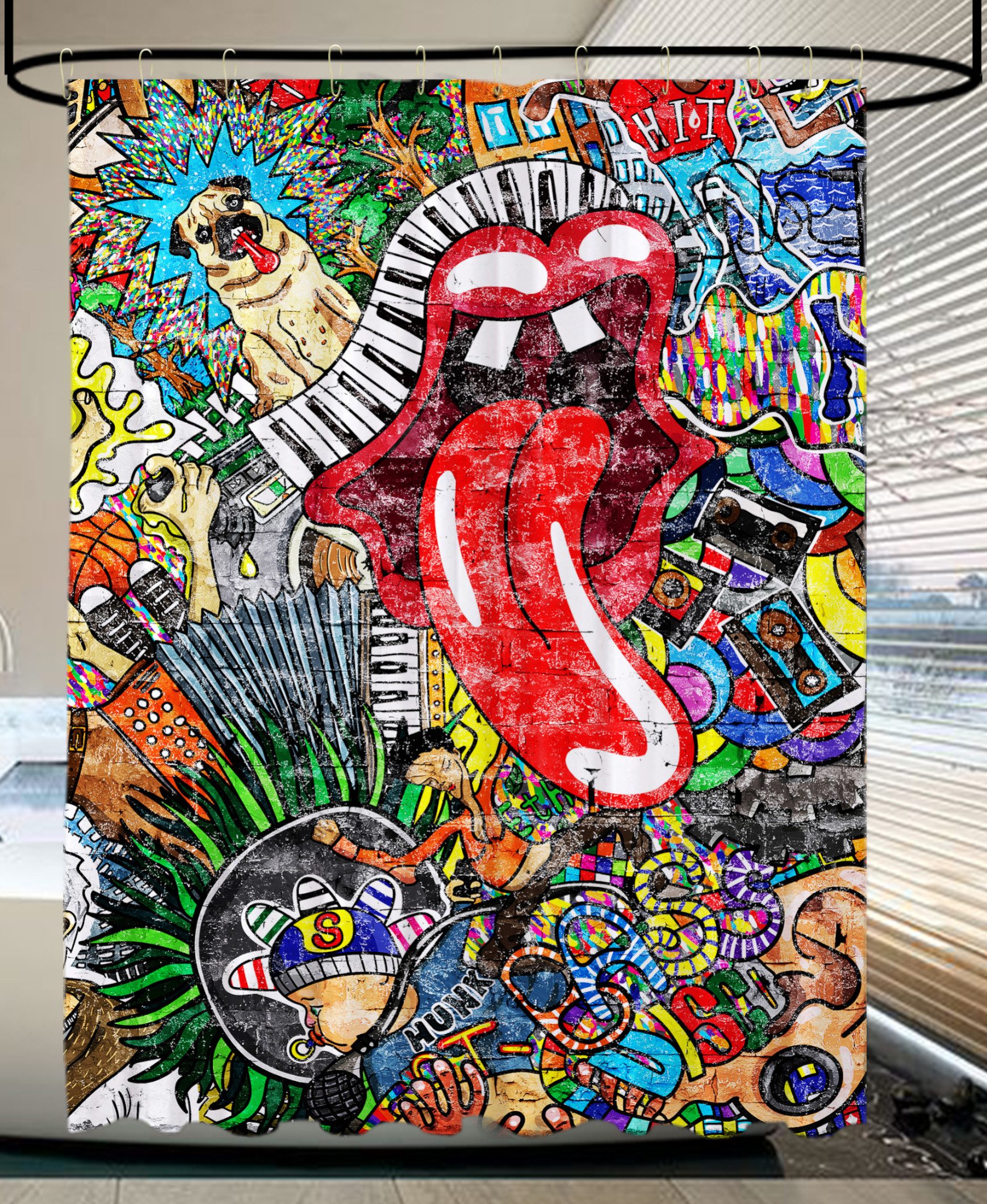 Sanilo Duschvorhang 180 x 200 cm, viele schöne Duschvorhänge zur Auswahl Breite 180 cm, 100% wasserdicht, Anti-Schimmel-Effekt, hochwertige Qualität