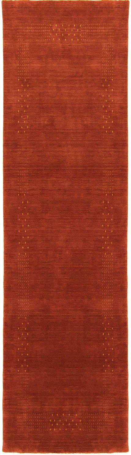 Läufer LORIBAFT NOVA, morgenland, rechteckig, Höhe: 15 mm, Schurwolle Luxus Bordüre, Wohnzimmer rot
