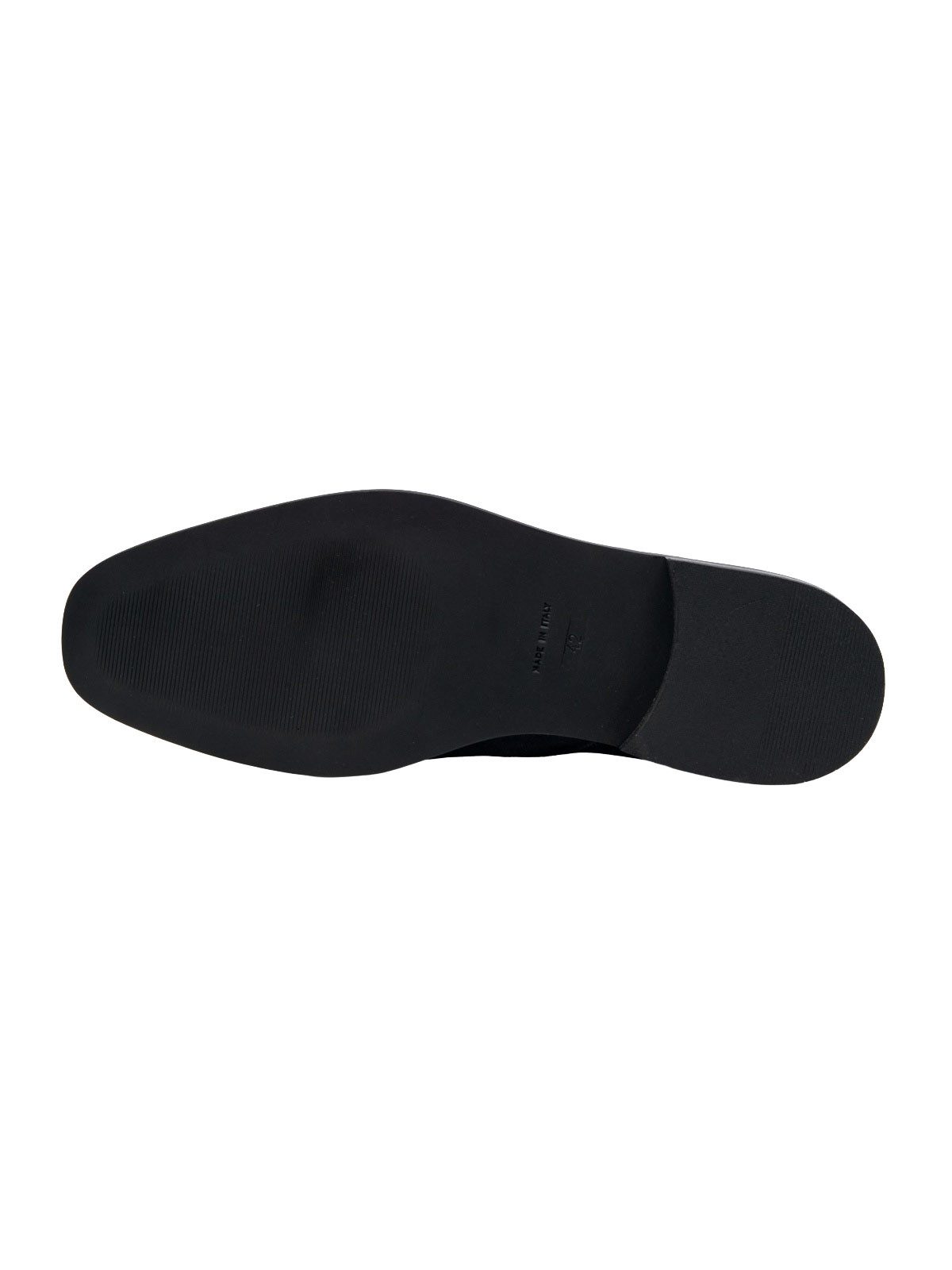 emilio adani Herren Boots aus Velourleder, Anthrazit Stiefelette