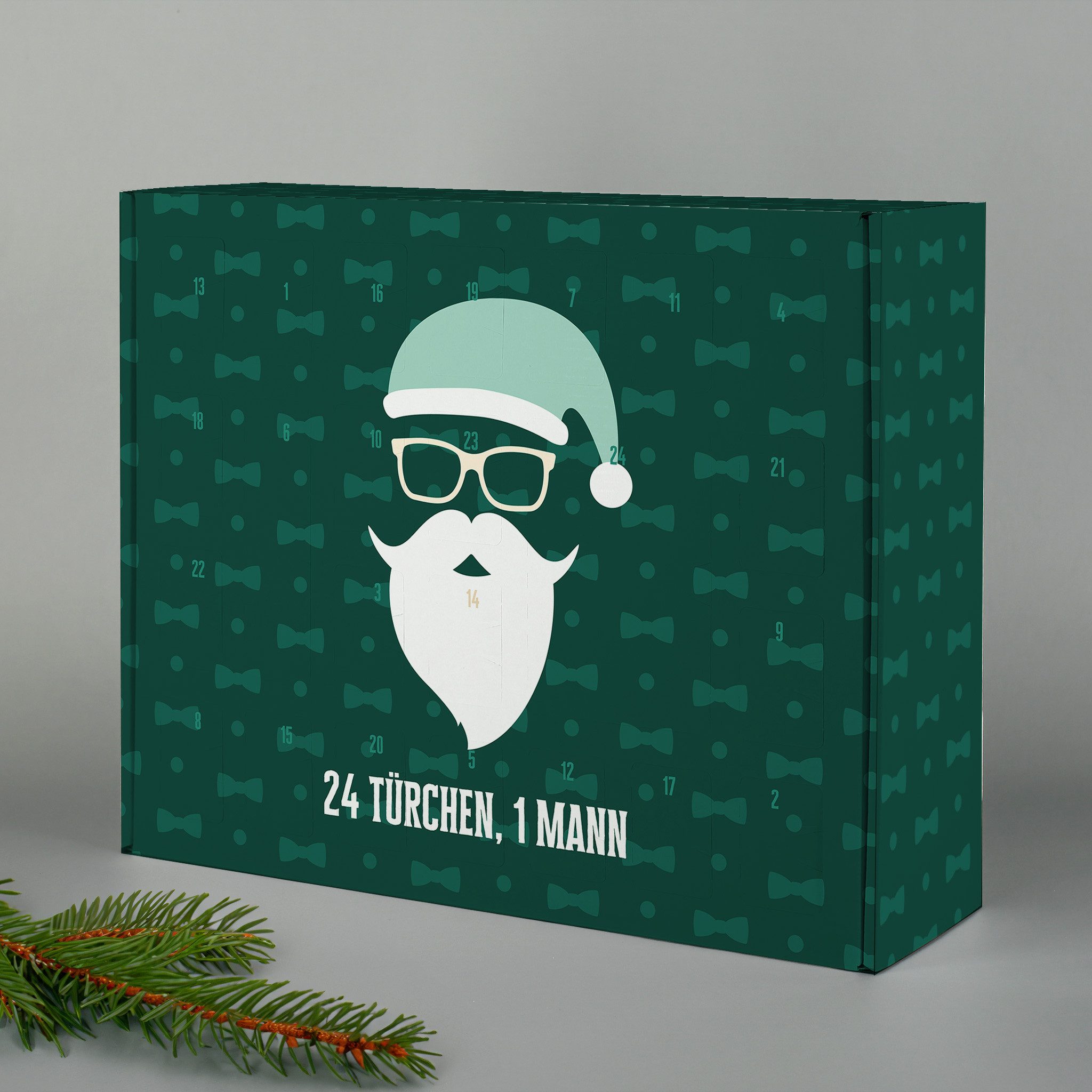 Herz & Heim befüllbarer Adventskalender mit festlichen Motiven zu Weihnachten - DIY Adventskalender, zum selbst Befüllen