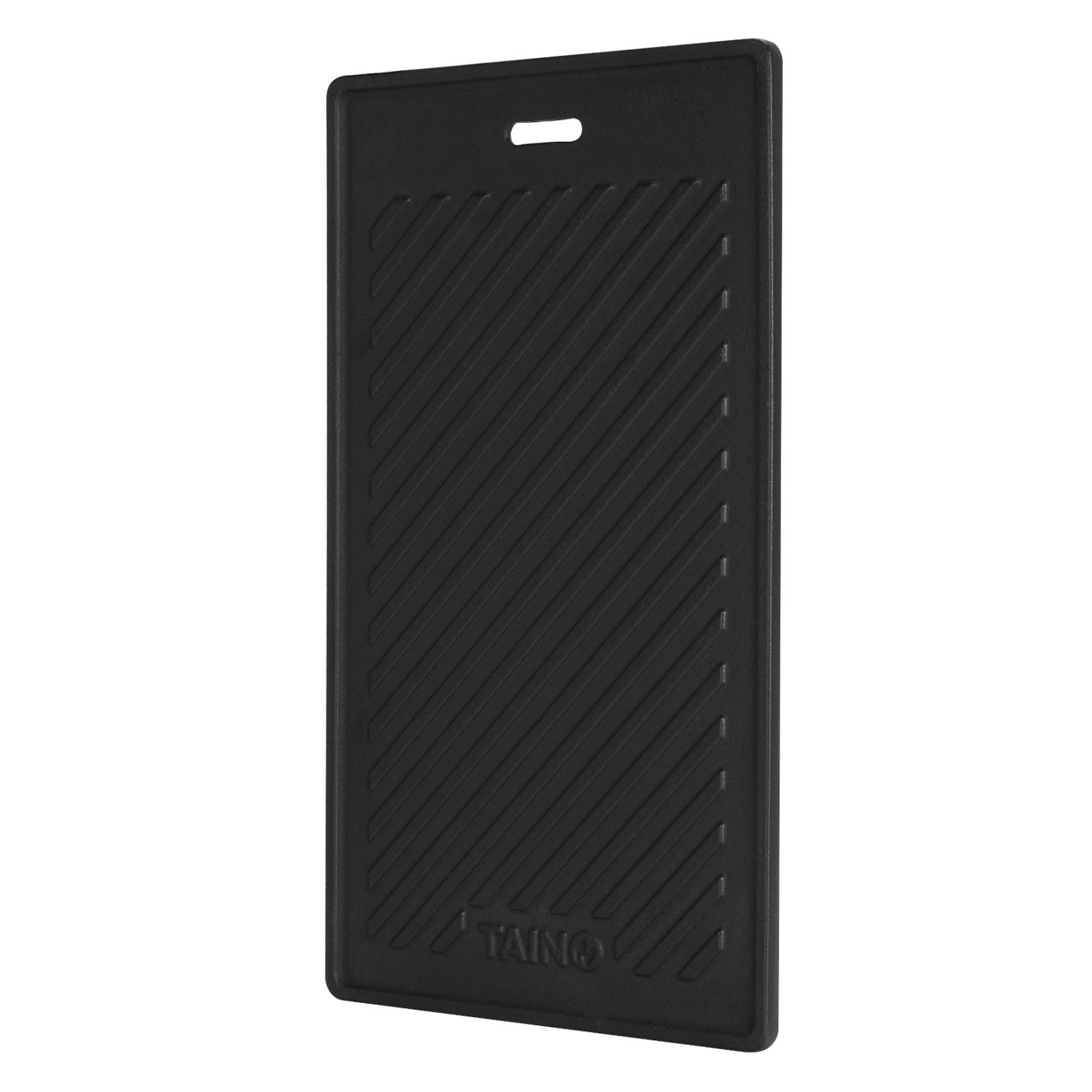 TAINO Grillplatte PLATINUM/BLACK/YAMARA (1-St), Wendeplatte, Gusseisen, 42 x 24 cm, 2-seitig verwendbar