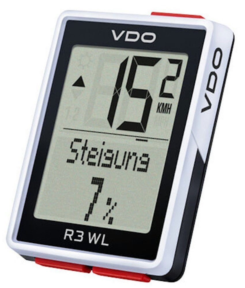 SIGMA SPORT Fahrradcomputer VDO R3 WL STS kabelloser Fahrradtacho mit Höhenmesser Biketacho