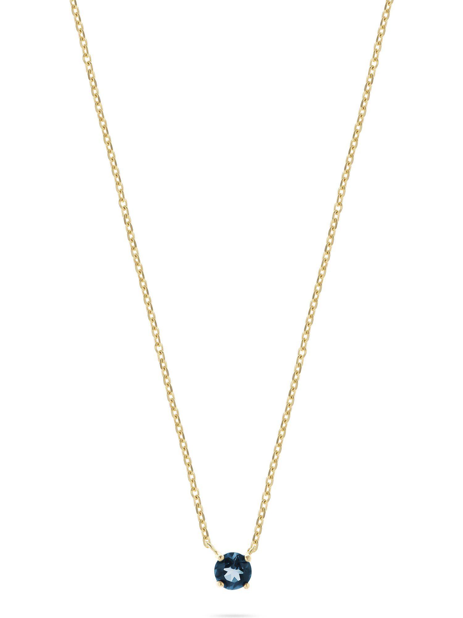 CHRIST Collier CHRIST Damen-Kette 375er Gelbgold 1 Farbstein