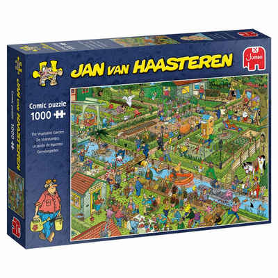 Jumbo Spiele Puzzle Jan van Haasteren - Gemüsegarten 1000 Teile, 1000 Puzzleteile