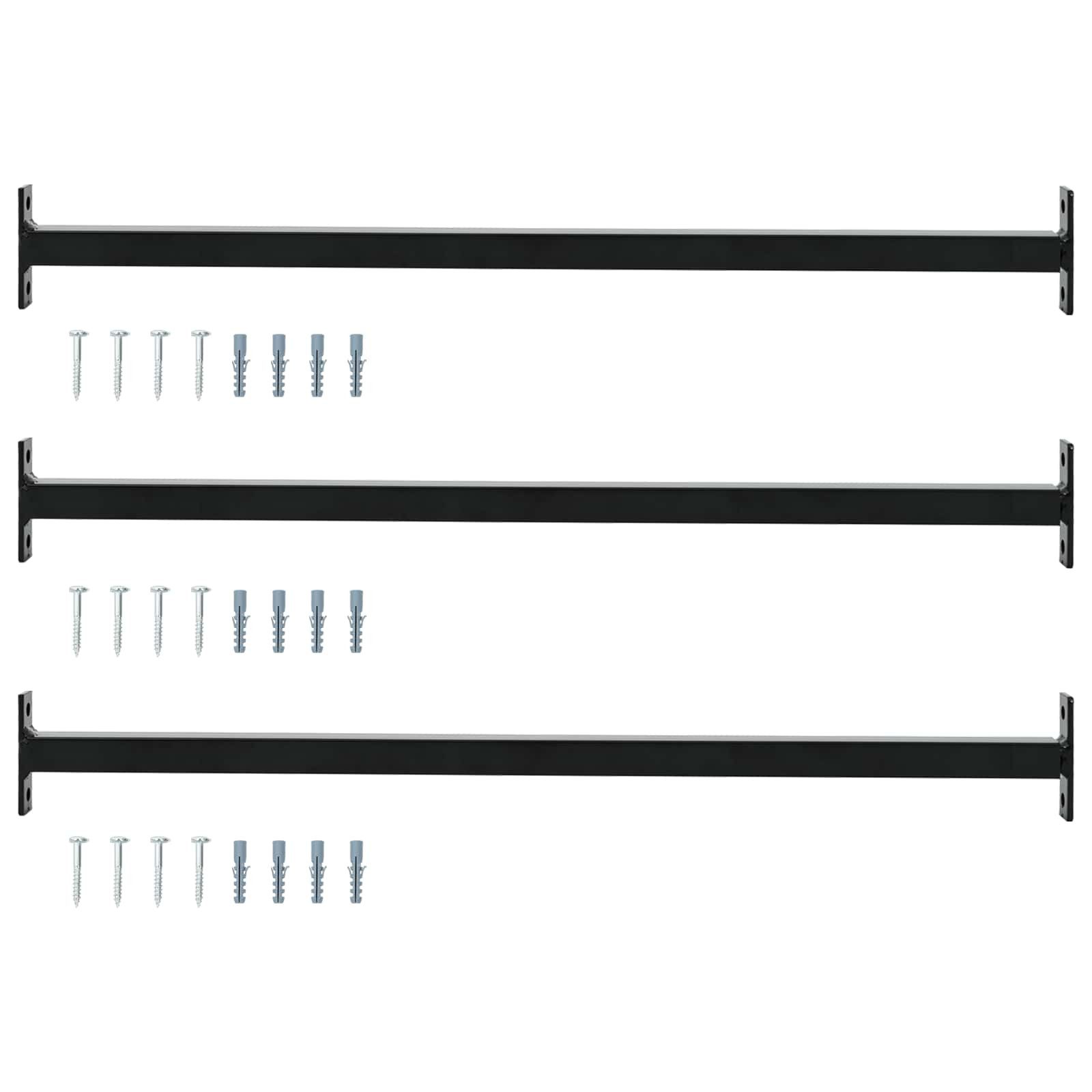vidaXL Fenster Verstellbarer Fenster-Sicherheitsbalken 3 stk. 710 - 1200 mm, (3 St)