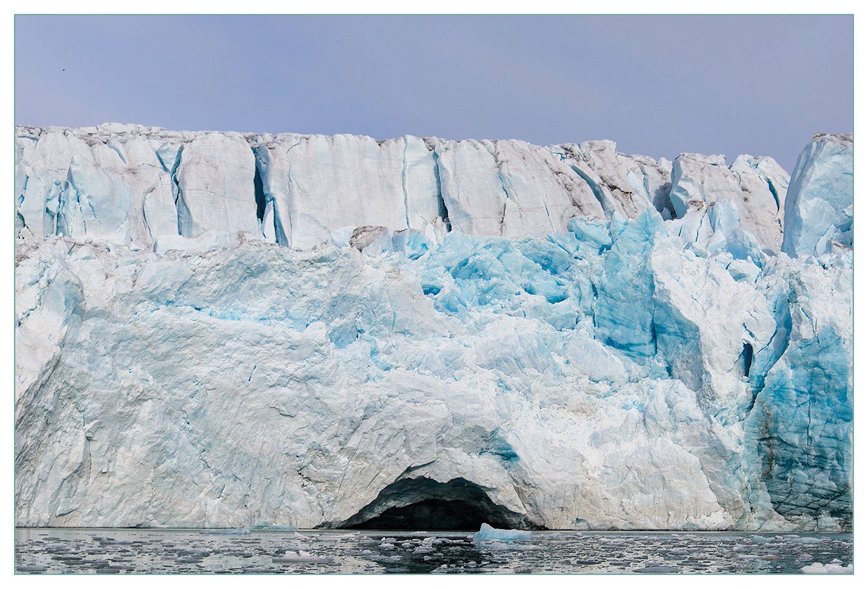 Wallario Küchenrückwand (1-tlg) Meer, Gletscher arktischen im