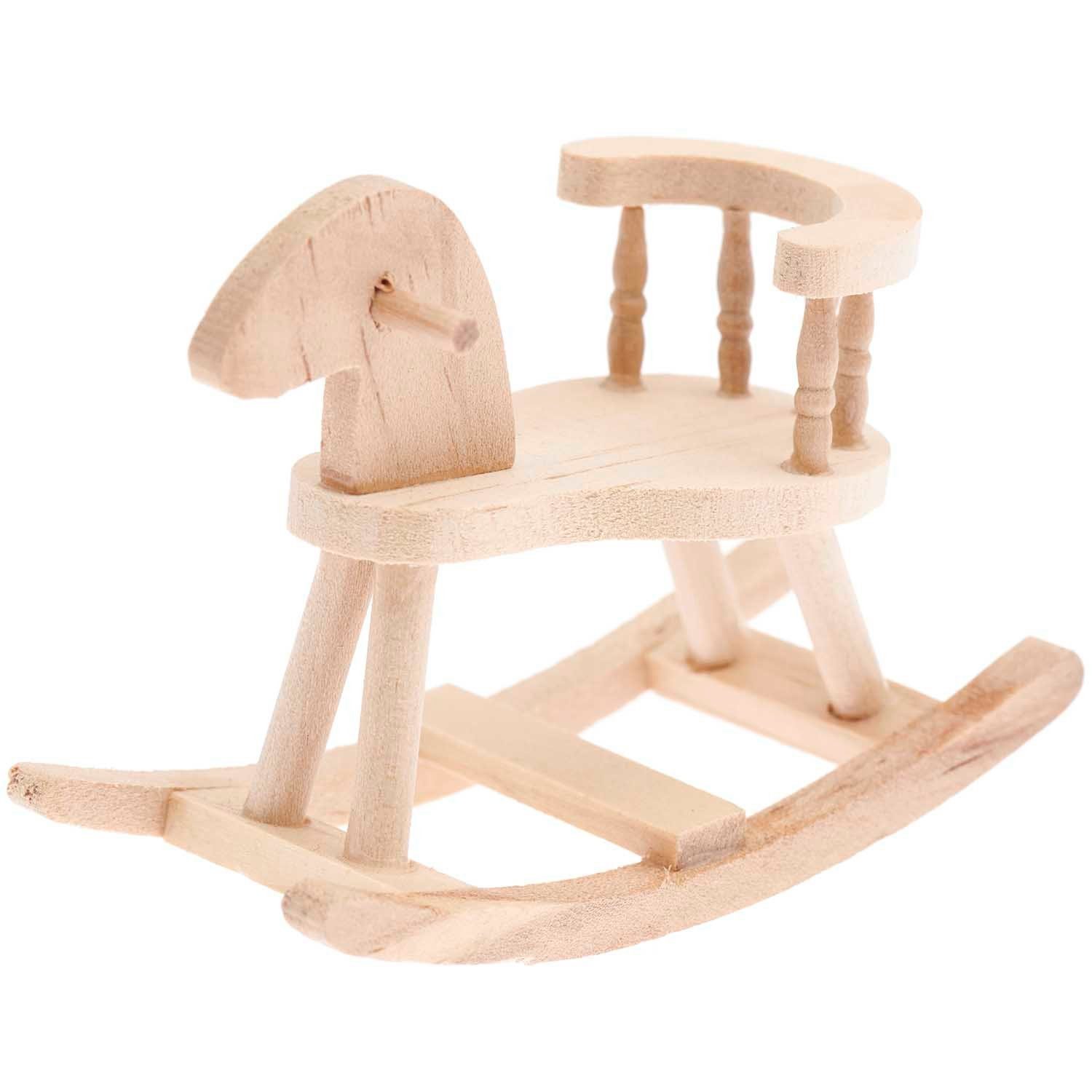 Rico Design Wichtel Miniatur Schaukelpferd