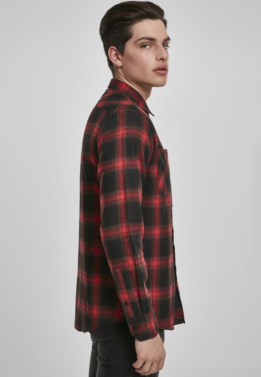URBAN CLASSICS Outdoorhemd Checked Flanell Shirt 6 Herrenhemd