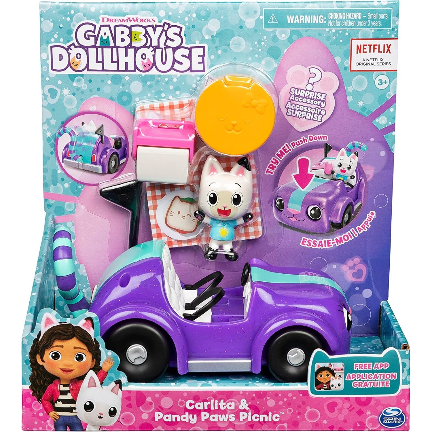 Spin Master Spielzeug-Auto 6062145 Gabby’s Dollhouse, Carlita-Spielzeugauto günstig online kaufen