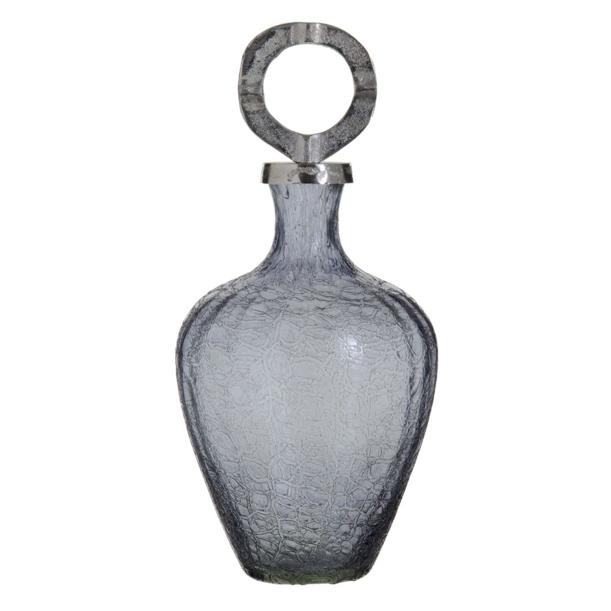 20 30 Vase cm Silber Metall Dekovase x x Glas 20 Bigbuy Grau