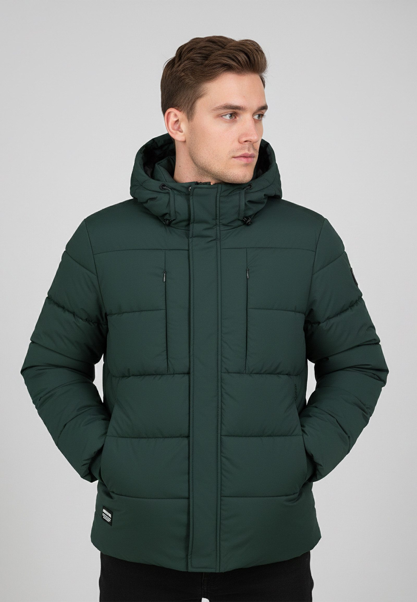 SUBLEVEL Winterjacke Mit Kapuze und Reißverschluss, warm gepolstert (1-St) günstig online kaufen
