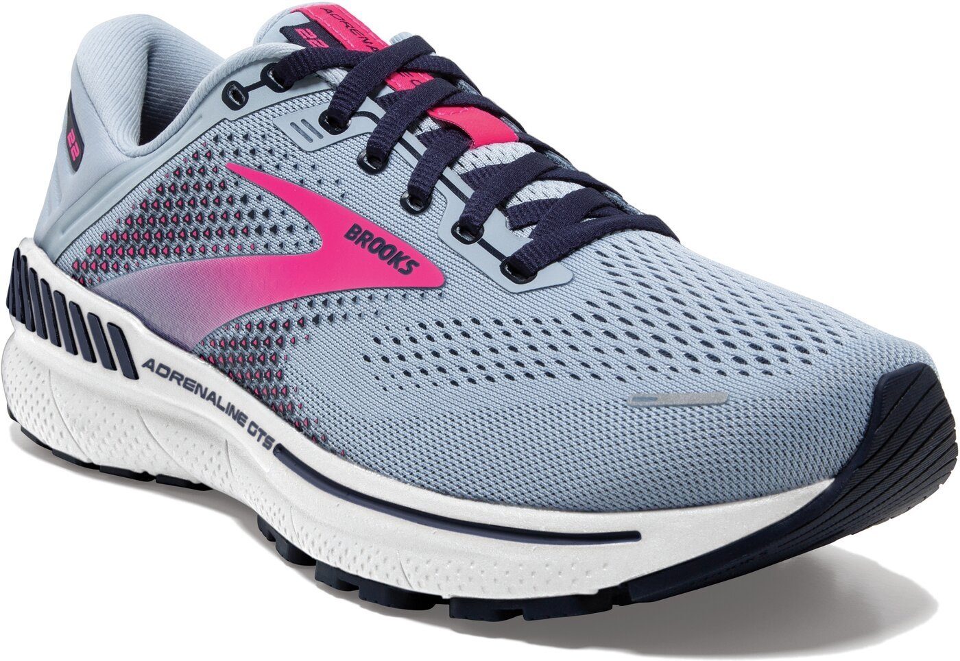 Brooks Adrenaline GTS 22 - Damen Laufschuhe - Kentucky Blue/Peacoat/Pink Laufschuh | 