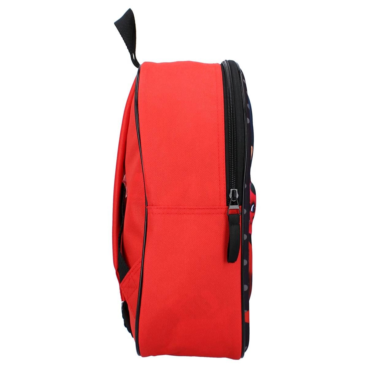 Vadobag Kinderrucksack 3D 9 Liter Miraculous Friends Around (1-tlg), Lady Bug Druck