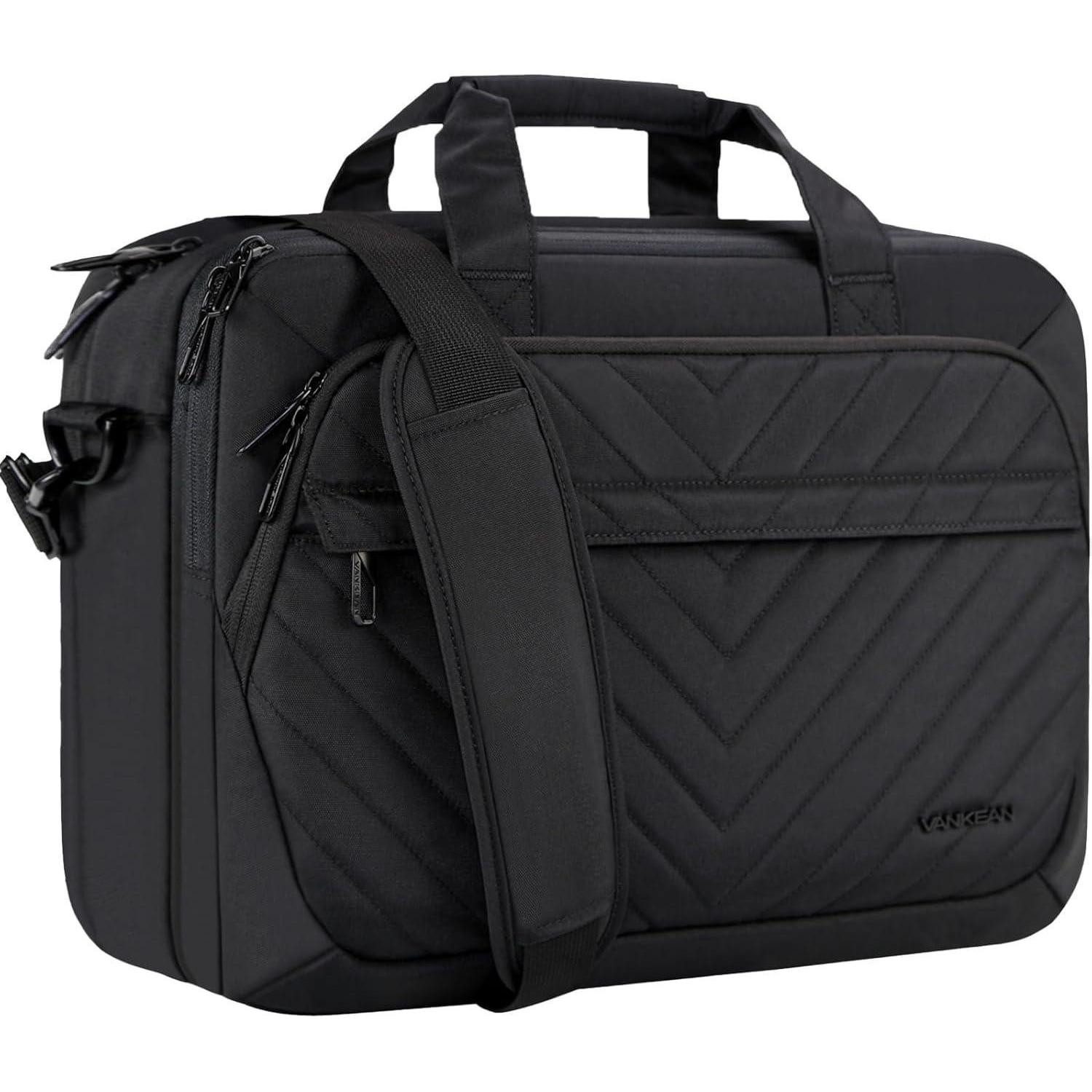 Laptoptasche Laptoptasche 17 Zoll Damen Herren Schwarz RFID wasserdicht