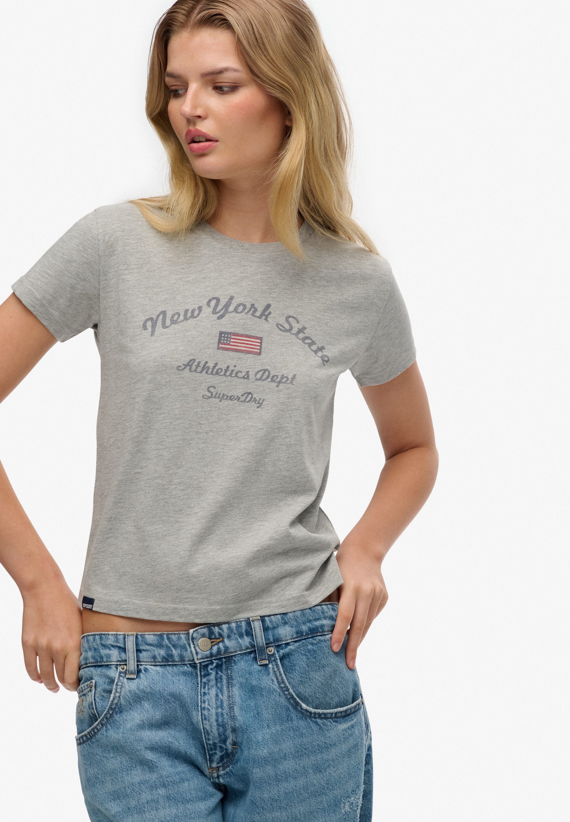 Superdry Print-Shirt ATH ESS FITTED GRAPHIC TEE