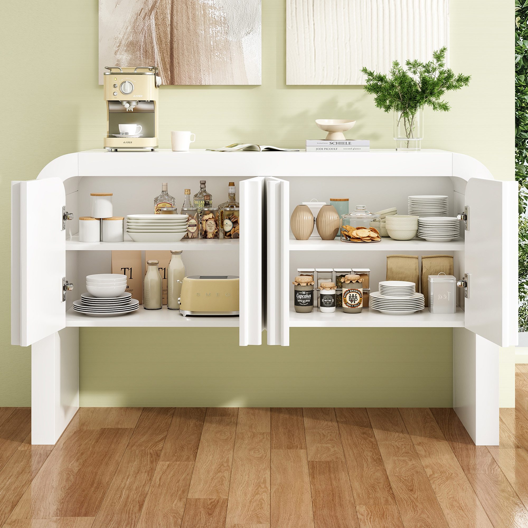 Flieks Sideboard mit abgerundeter Ecke (1 günstig online kaufen