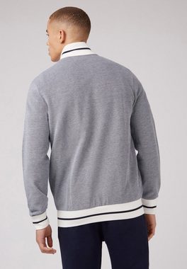 Ben Sherman Sweatshirt Pique Track Top Gestickets Abzeichen