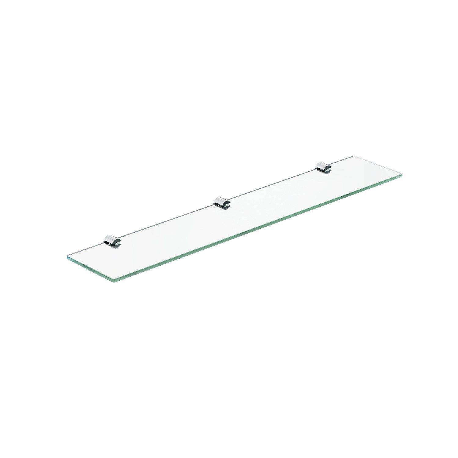 AQUABATOS Wandregal Glasregal Badezimmer aus Sicherheitsglas ESG Wandablage Glasablage Bad, Badablage unter Spiegel Badezimmerregal, 1-tlg