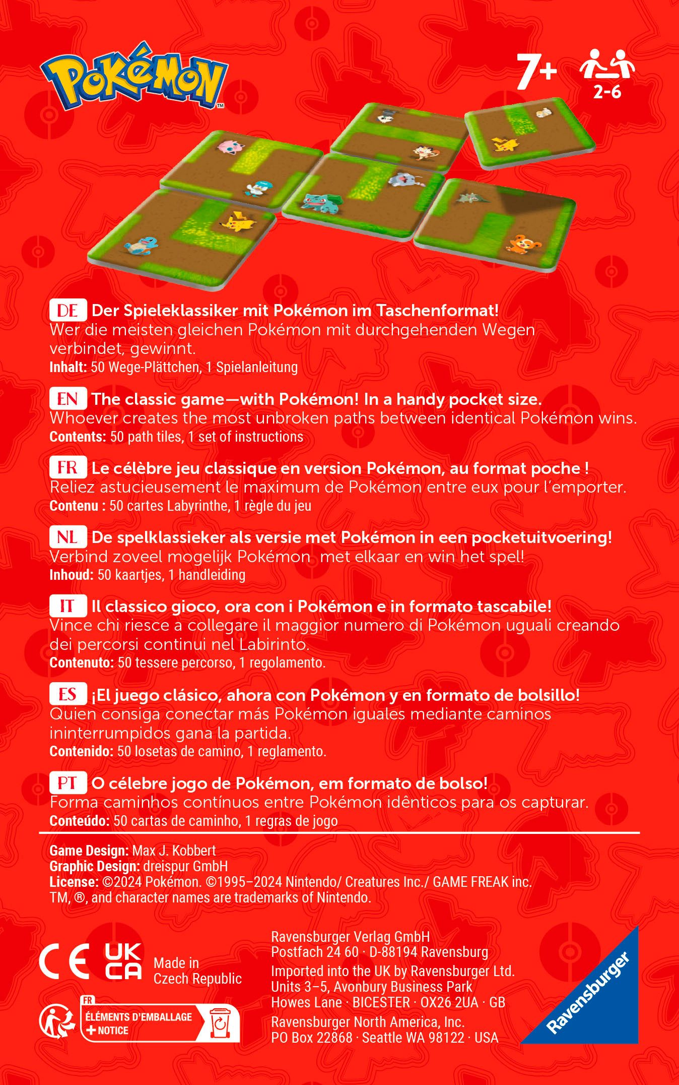 Ravensburger Spiel Mitbringspiel »Pokémon Labyrinth Connect«, Mitbringspiel, Made in Europe