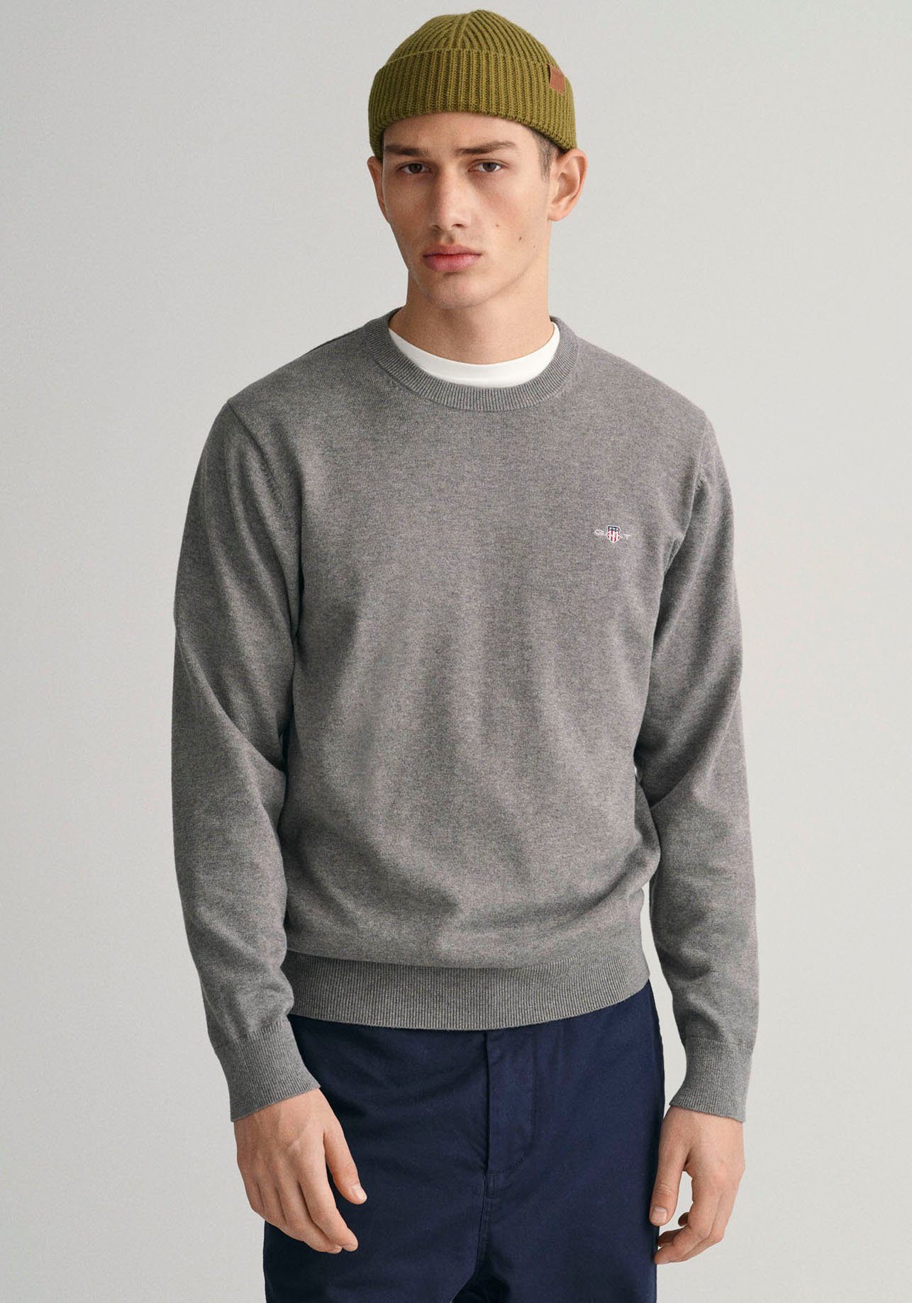 Rundhalspullover CLASSIC COTTON C-NECK