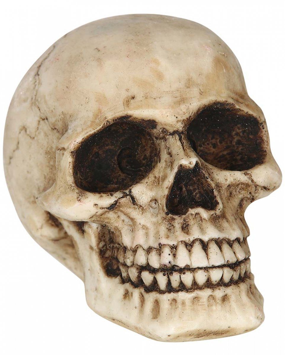 Dekofigur Kleiner Totenkopf als Halloween Deko 8cm