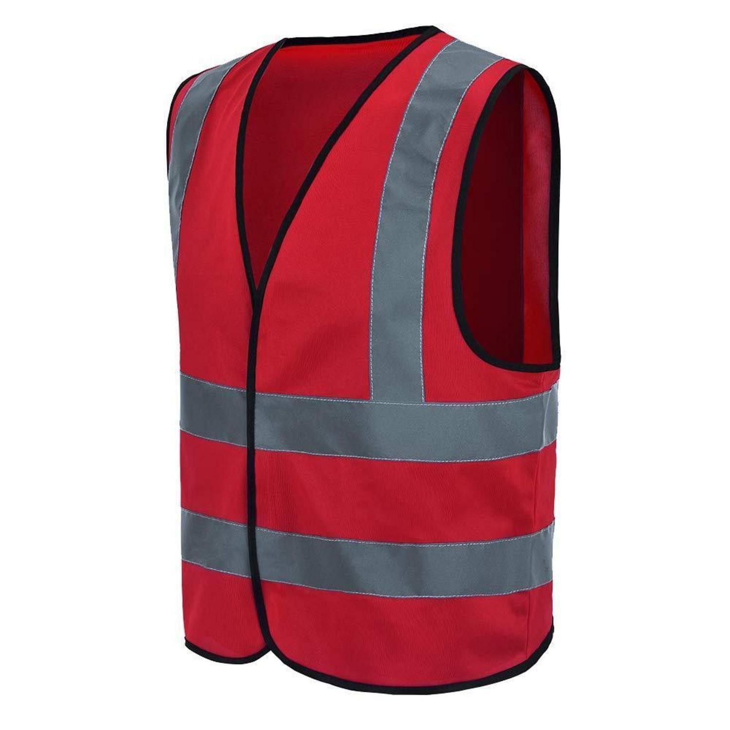 LuxusKollektion Warnweste Sicherheitsweste Rot XXL