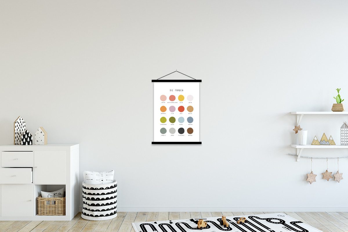 MuchoWow Poster Pädagogisch - Lernfarben - günstig online kaufen
