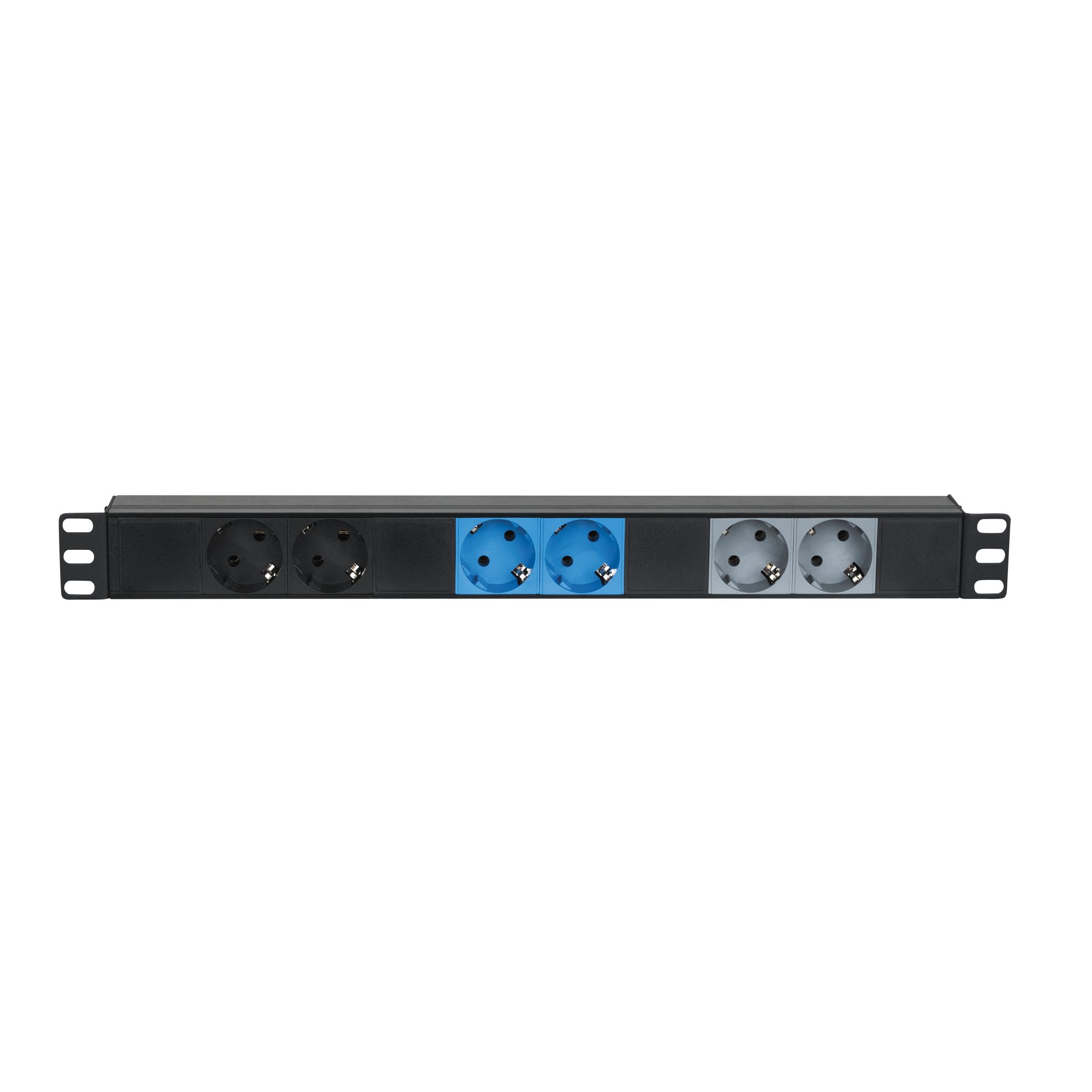 Stromverteiler Showgear 19" 1U CEE16A To 6x Sockets 3-Phasen-Splitter