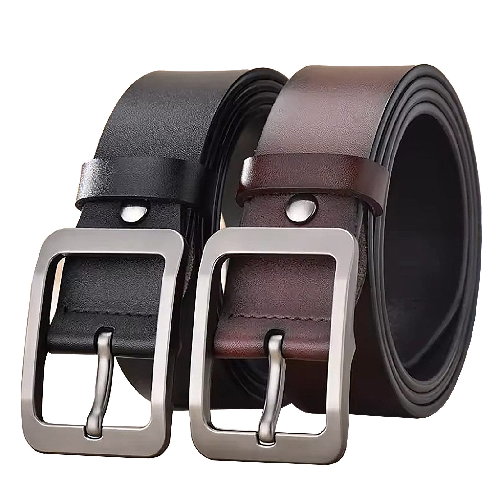 Moschen-Bayern Ledergürtel Herrengürtel Gürtel Ledergürtel Jeansgürtel verstellbar 3.8 cm breit Vollledergürtel