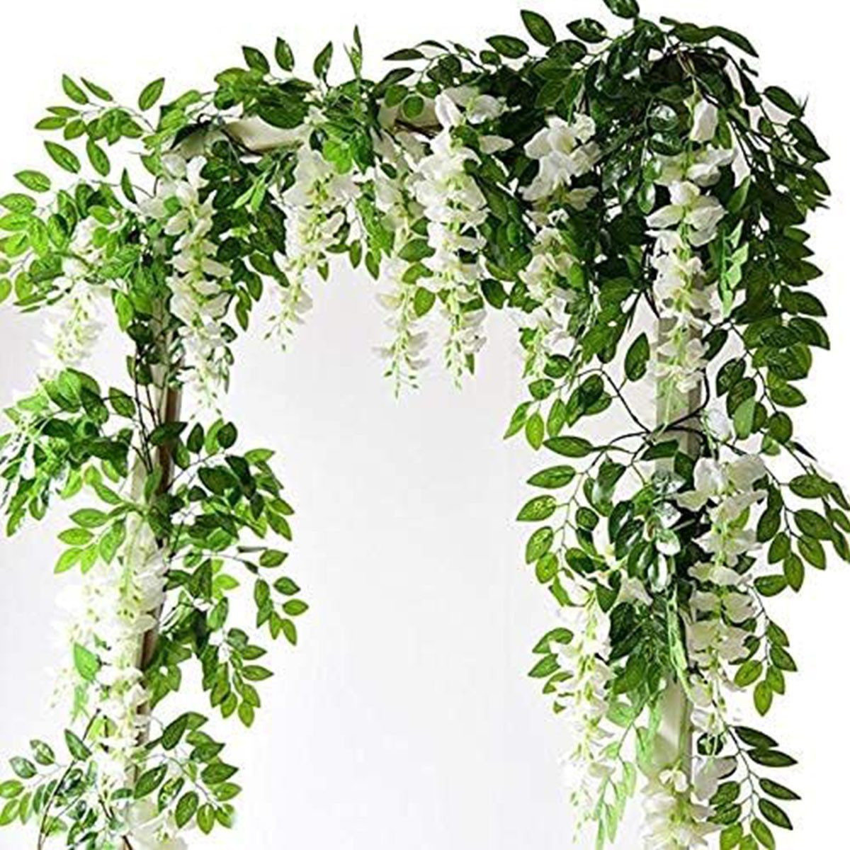 Kunstgirlande Künstliche Glyzinienrebe, Gefälschte Seide Blumen günstig online kaufen