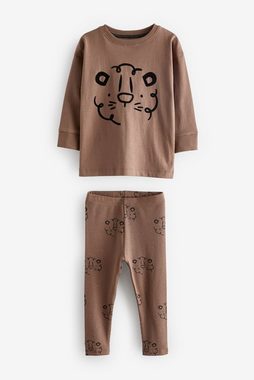 Next Pyjama Gerippter Snuggle Leggings-Pyjama, 3er-Pack (6 tlg)