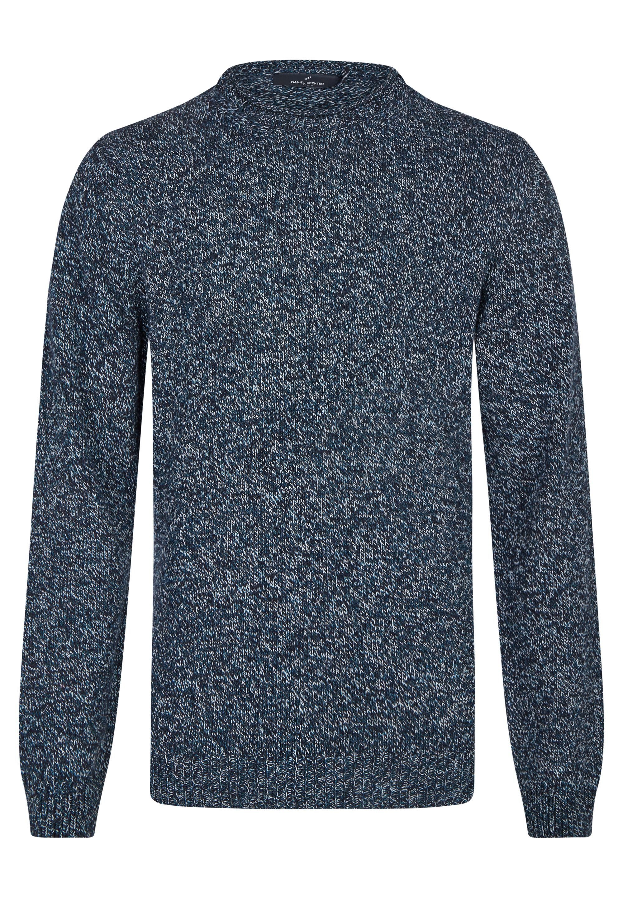 HECHTER PARIS Rundhalspullover im zweifarbigen Design, Modischer Basic  Pullover | Strickpullover