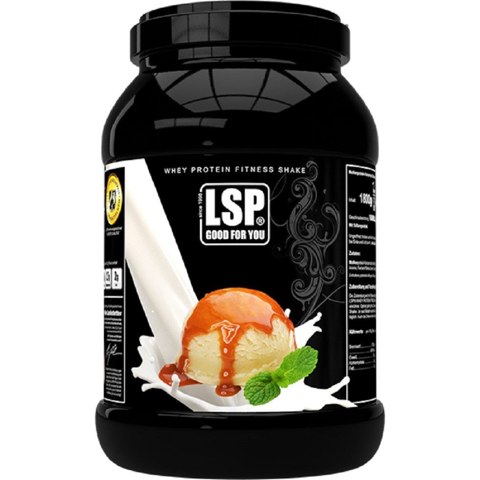 LSP Premium Whey Eiweiß (1.800g) Protein Vanille Toffee Made in Germany Pulver, 1 er Packung, Dose à 1,00 St.